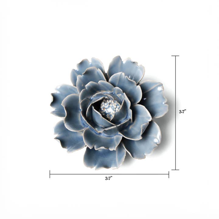 Chive - Wholesale Wall Accent - English Garden Ceramic Flowers