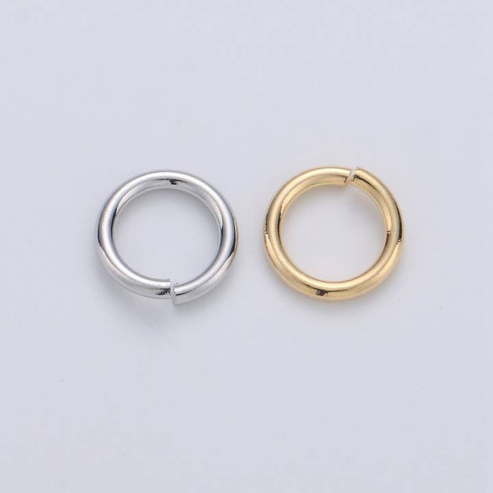 Aim Eternal - Vente Matériels de bricolage - Anneaux ouverts plaqués or véritable, 4 mm et 7 mm, épaisseur 0,8 mm (20 gauge) pour fourniture de bijoux, 10 grammes - SP-1580, SP-1581, SP-1592, SP-15933