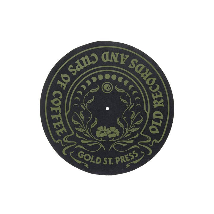 Old Records Vinyl Player Slipmat for wholesale by Gold St. Press