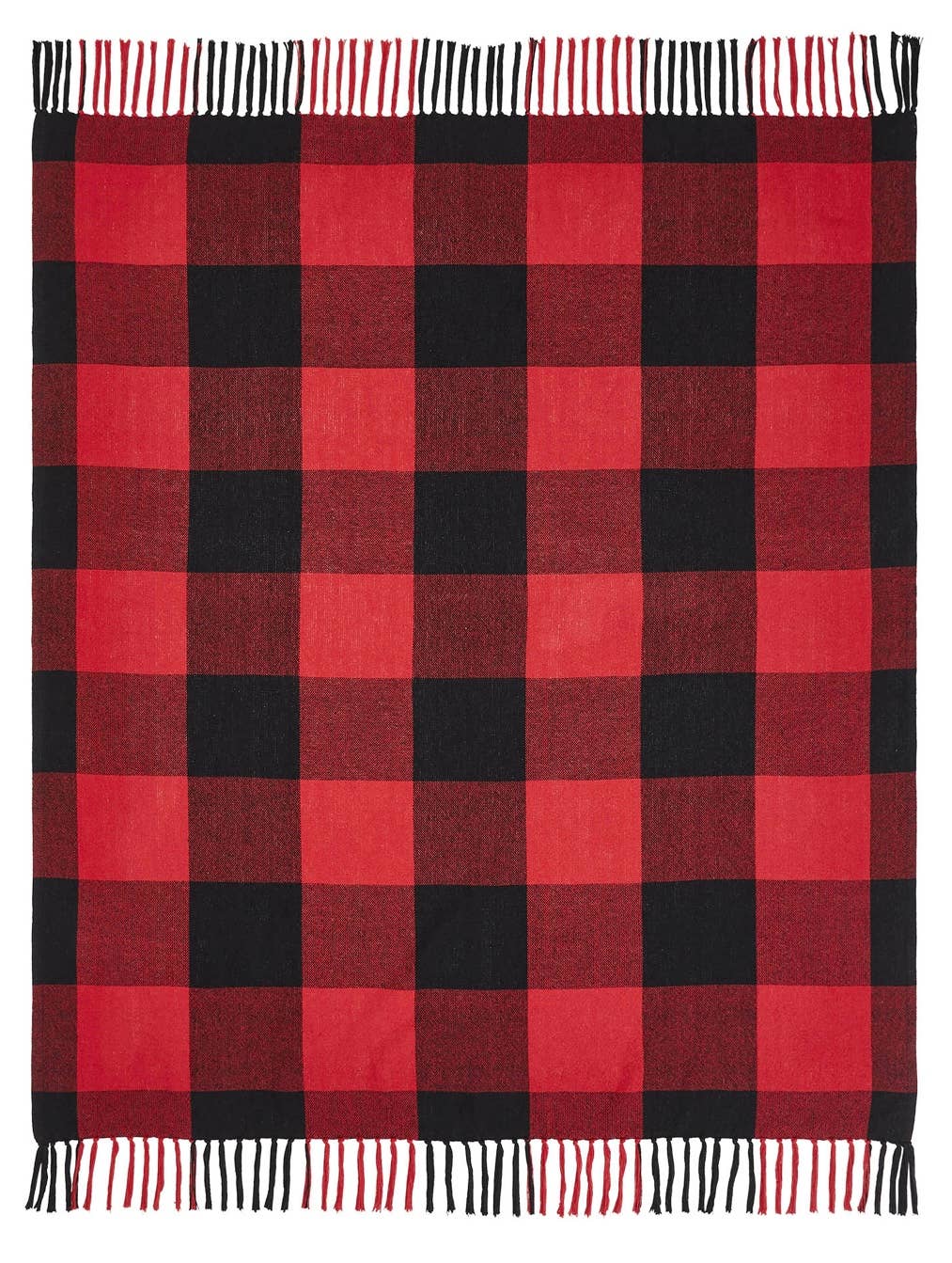 The Longhorn Hippie Co./Rustic Ink DTF Transfers - Wholesale Throw Blanket - Buffalo Plaid 50x60 Holiday Throw1