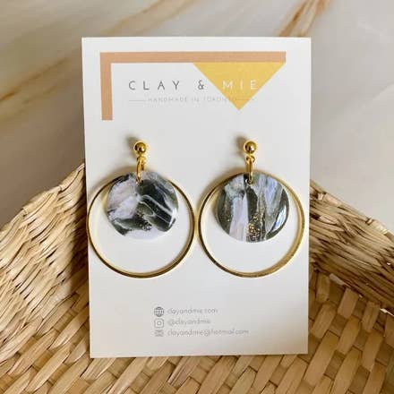 Porsha | Polymer Clay Øreringe for engroshandel hos Clay & Mie