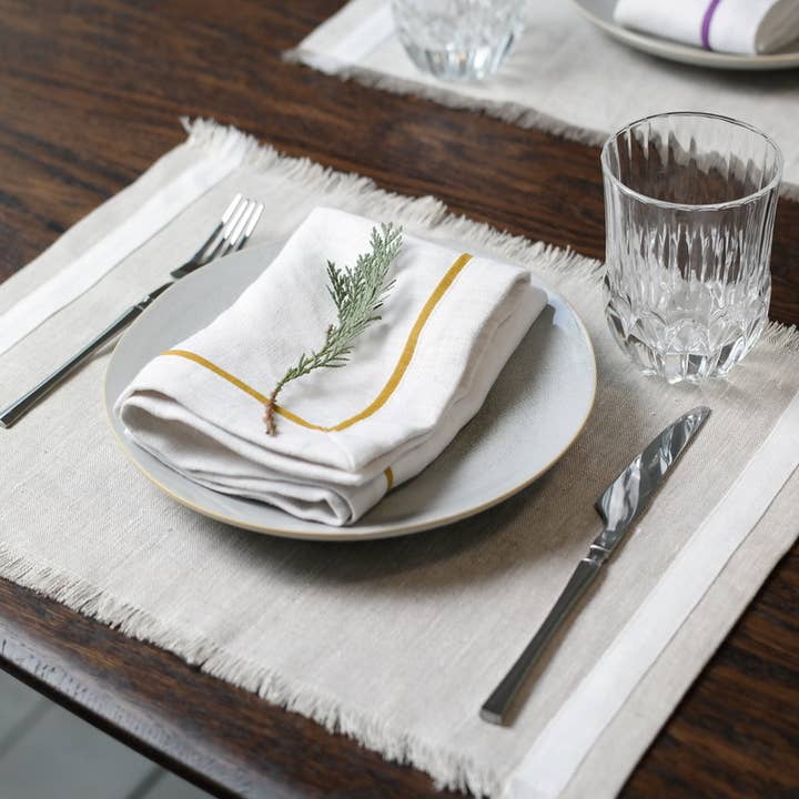 Liem Home - Wholesale Dinner & Cloth Napkin - Linen Napkins with Mitered Corners and Edging3