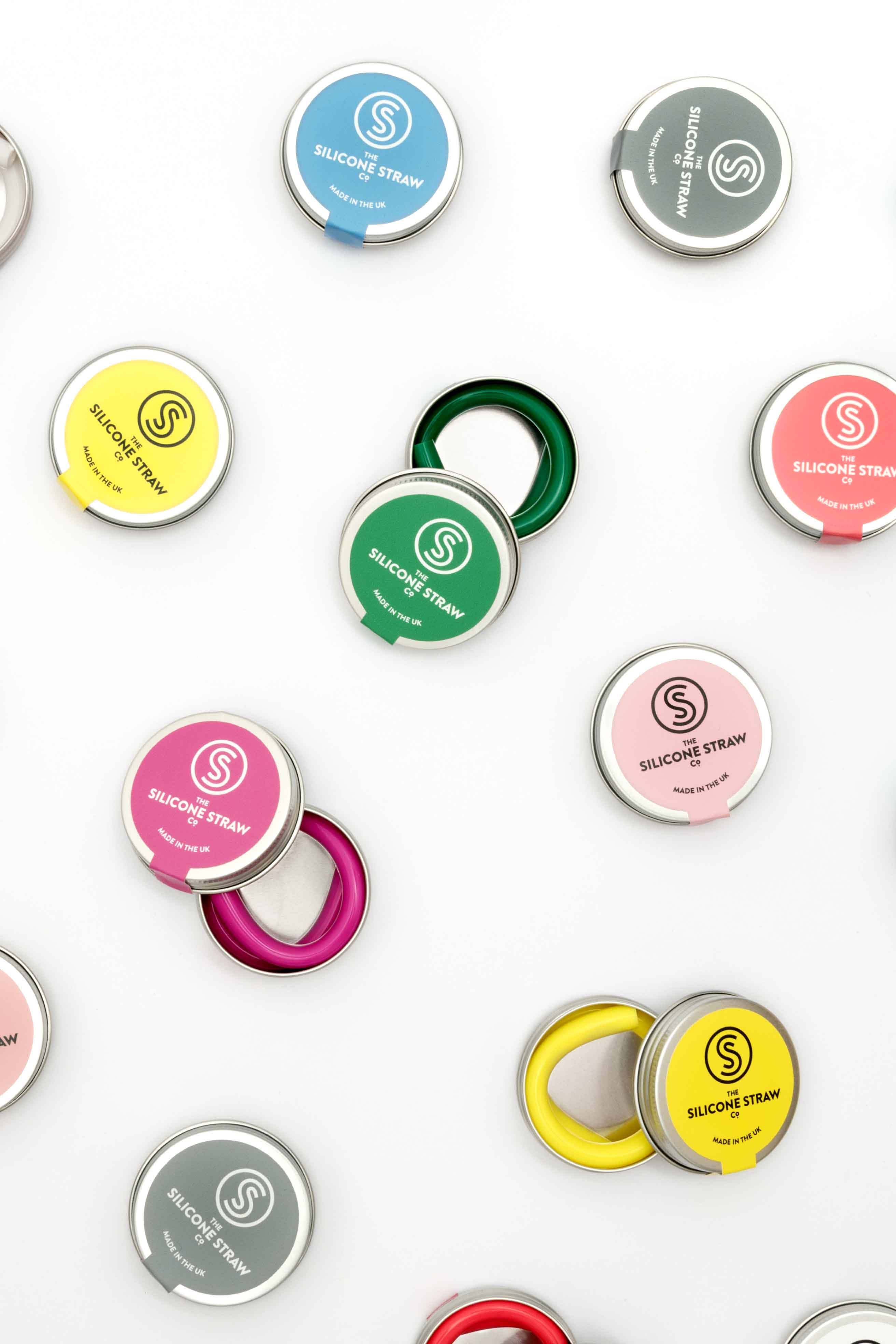 The Silicone Straw Company - Wholesale Drinking Straw - Silicone Straw in a Travel Tin - BEST SELLER1