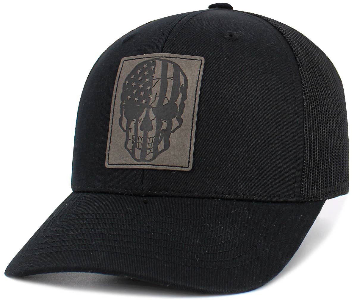 KBETHOS - Wholesale Trucker Hat - Unisex - Skull Patch Flag Mesh Ballcap9