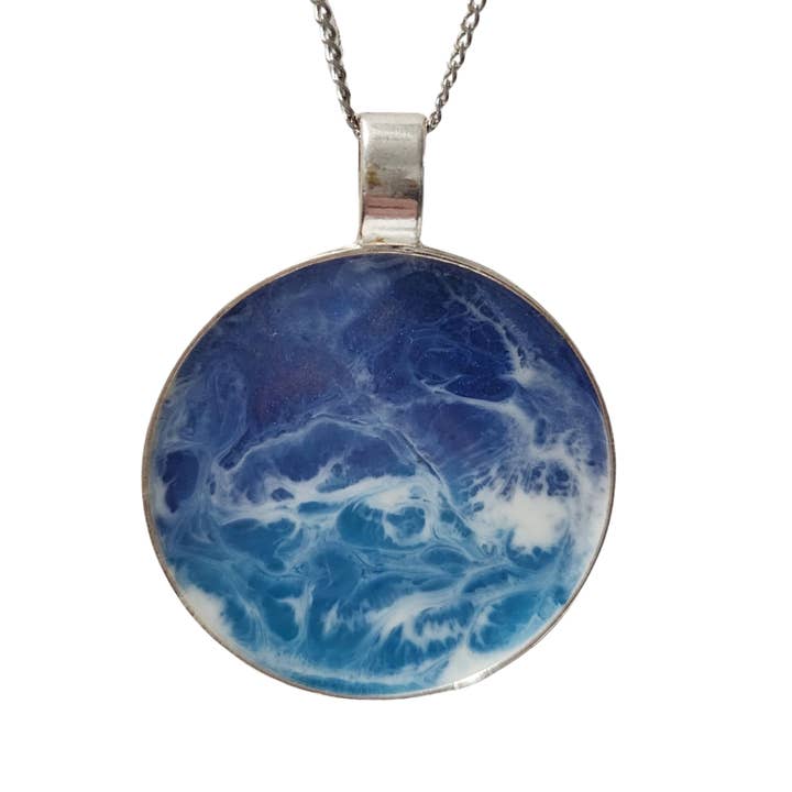 Ronde halskettingen van hars van 2" voor wholesale door Blue Bourbon Designs