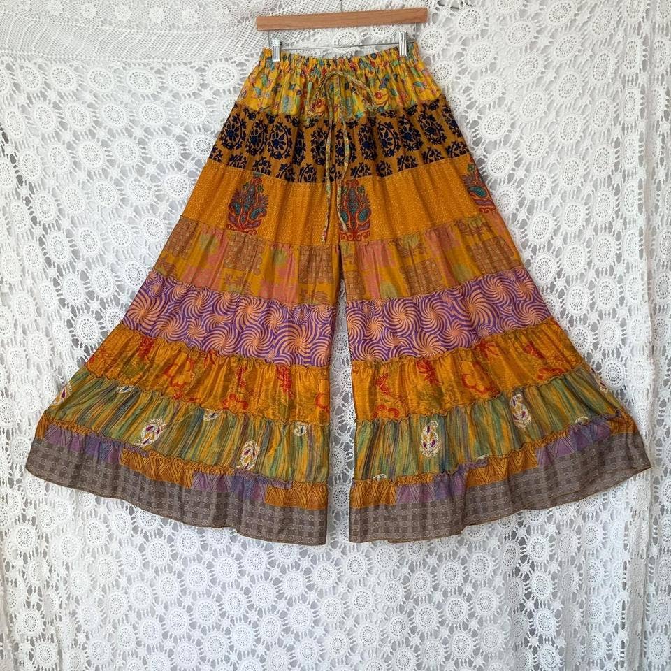 Kaohinani – wholesale Pants – Women's – Recycled Sari Palazzo Pants
7