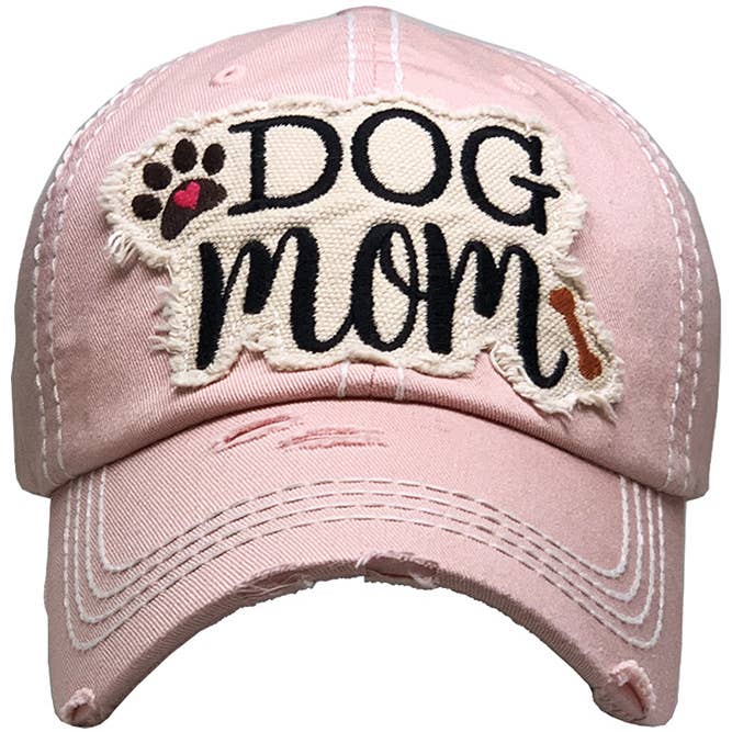 Hana – wholesale Baseballkeps - Dam – DOG MOM keps med vintagepatch och sliten look6