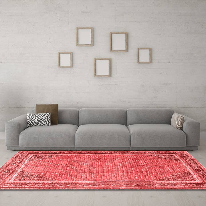 Machine Washable Persian Red Traditional Area Rugs for wholesale by Ahgly