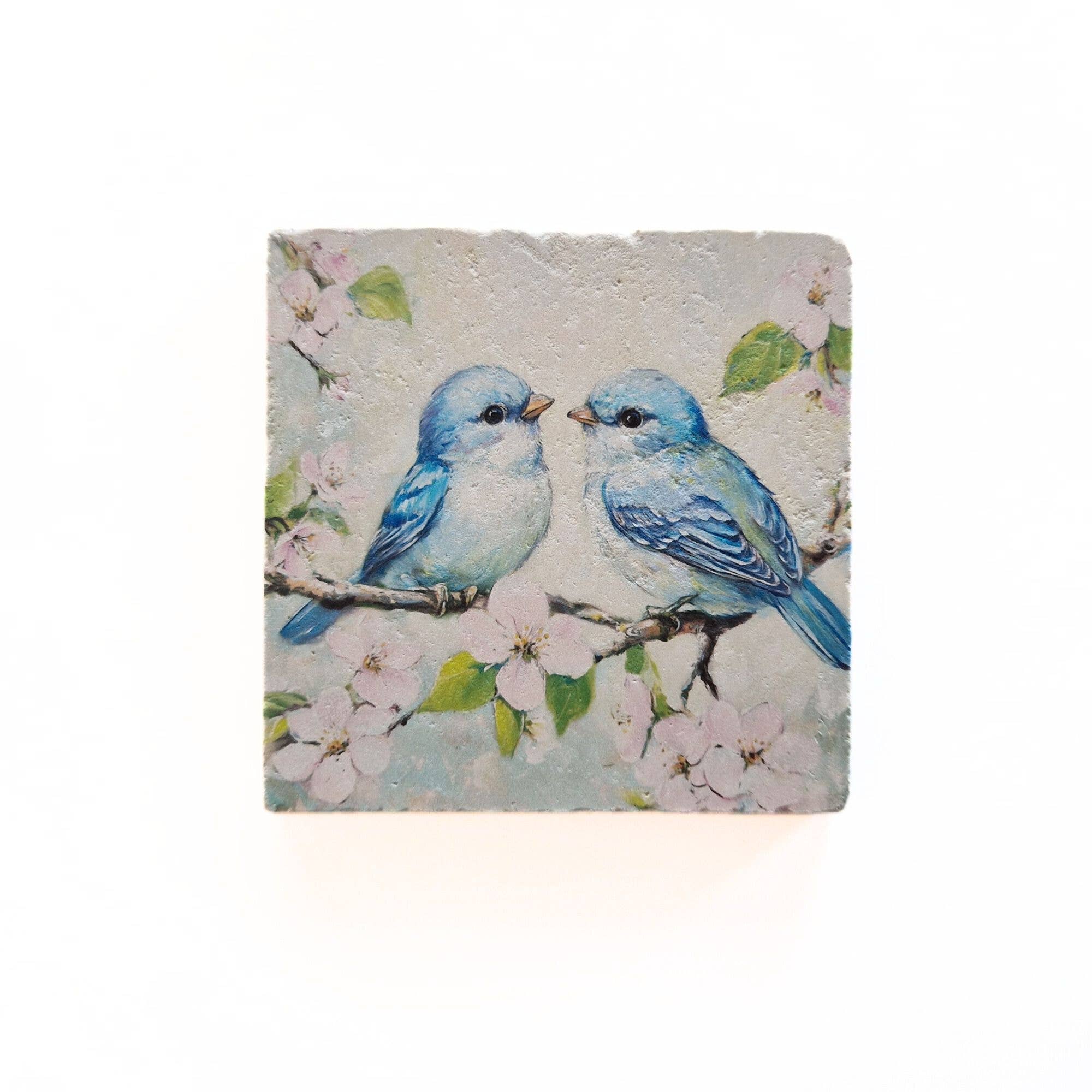 Artige BV – Großhandel Skulptur – Blaue Vögel - Natursteinfliese