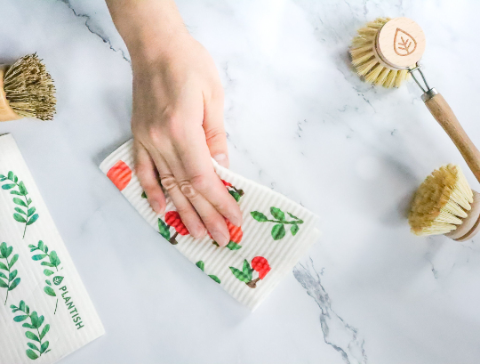 Plantish - Wholesale Dishcloth - Eucalyptus - Swedish Sponge Cloth4