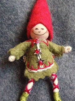 Jingle Elf Pin for wholesale by Pea Soup
