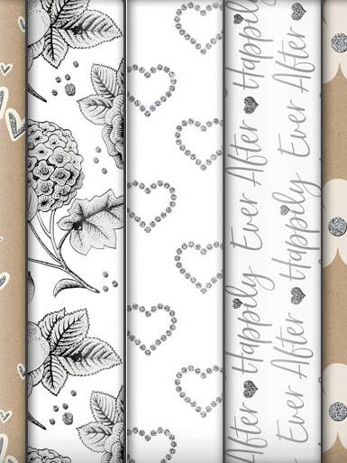 Eco-friendly Lasting Love FSC™ sustainable roll wrap (12) for wholesale by The Unique Paper Company