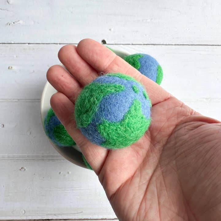 Sewing Seeds Play - Wholesale Decorative Tabletop Object - One Felt World Earth Globe2