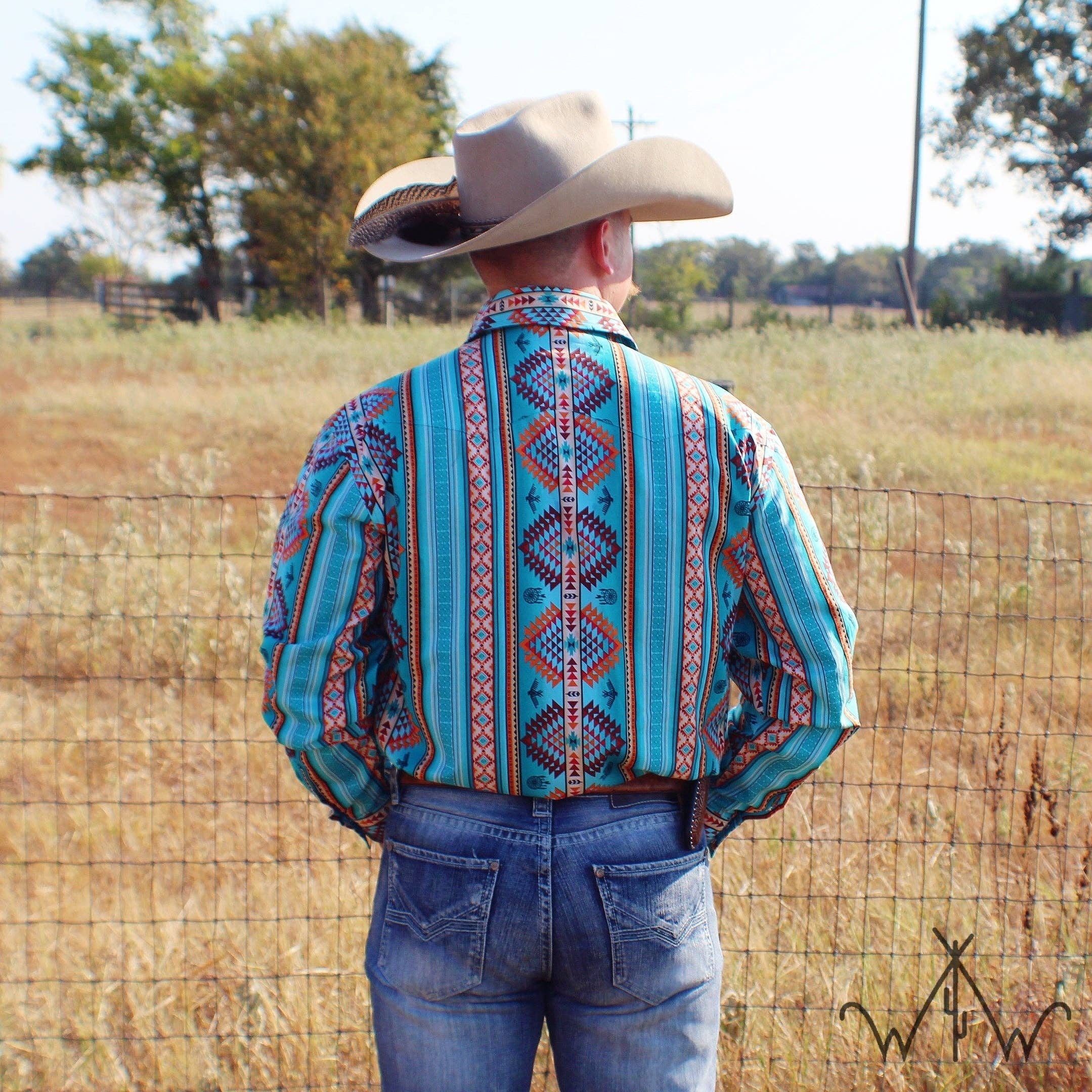 Western Wits - Wholesale Button Down Shirt - Men's - *ADULT* The Stagecoach Button Up1