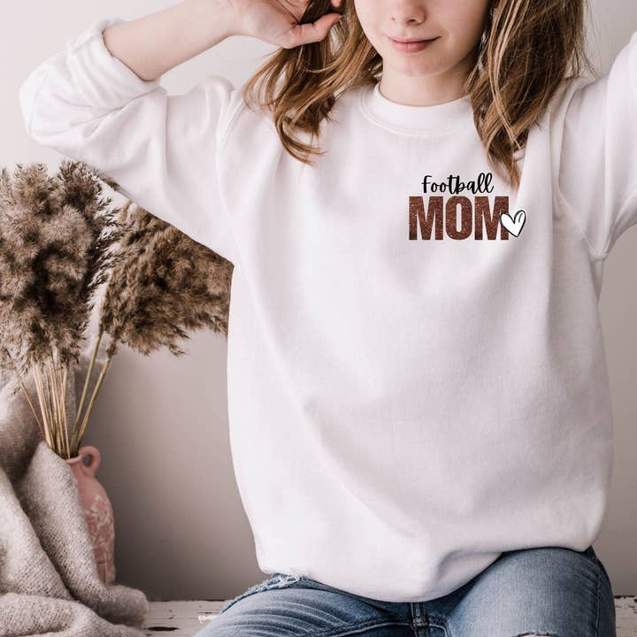 Custom Football Mom Sweater - Personalized Name and Number for wholesale by La Bella Rose Boutique