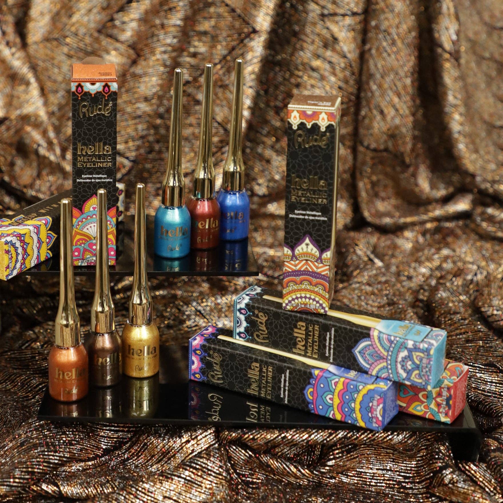 Rude Cosmetics - Venta al por mayor Delineador de ojos - Delineador metálico Hella8