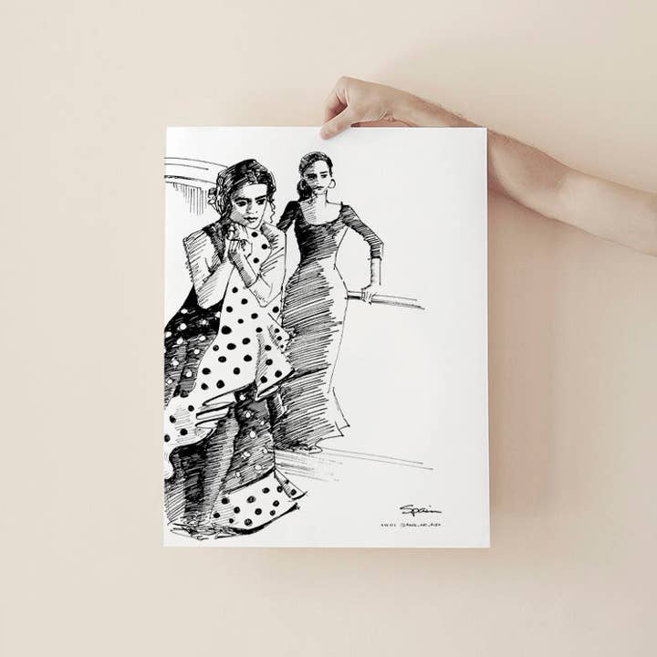 Flamenco-Tänzer, Andalusien, Spanien: Kunstposter für den Großhandel von Creations Awol