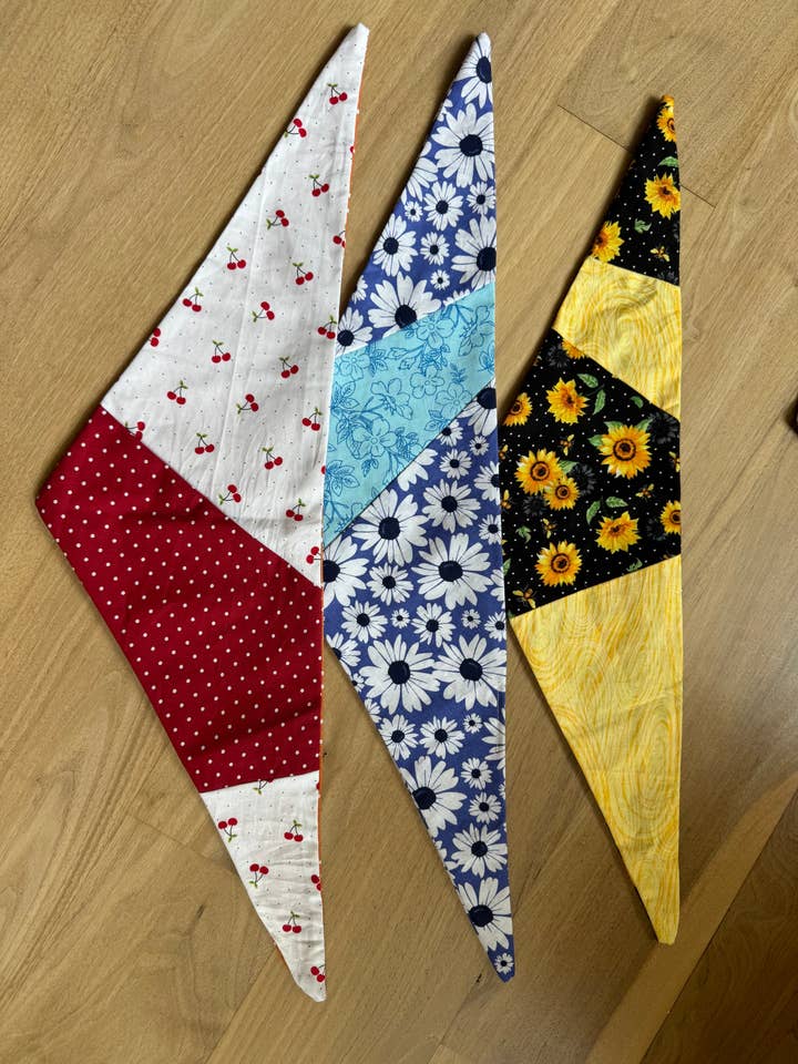 hondenbandana patchwork voor wholesale door Prints by Emily Marie