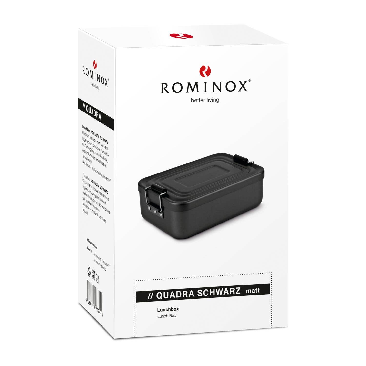 ROMINOX GmbH - Wholesale Lunch Bag/Box - ROMINOX® lunchbox//Quadra matt black3