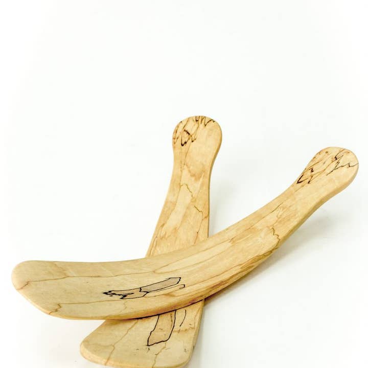 Petermans Boards and Bowls Inc. - Wholesale Serving Utensil - LARGE SPALTED MAPLE SALAD TOSSERS (11.5" PAIR)2