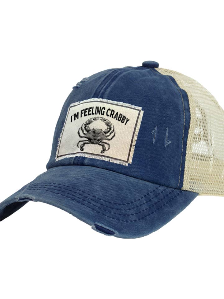 I'm Feeling Crabby Trucker-Hut für Erwachsene im Vintage-Stil für den Großhandel von BRIEF INSANITY