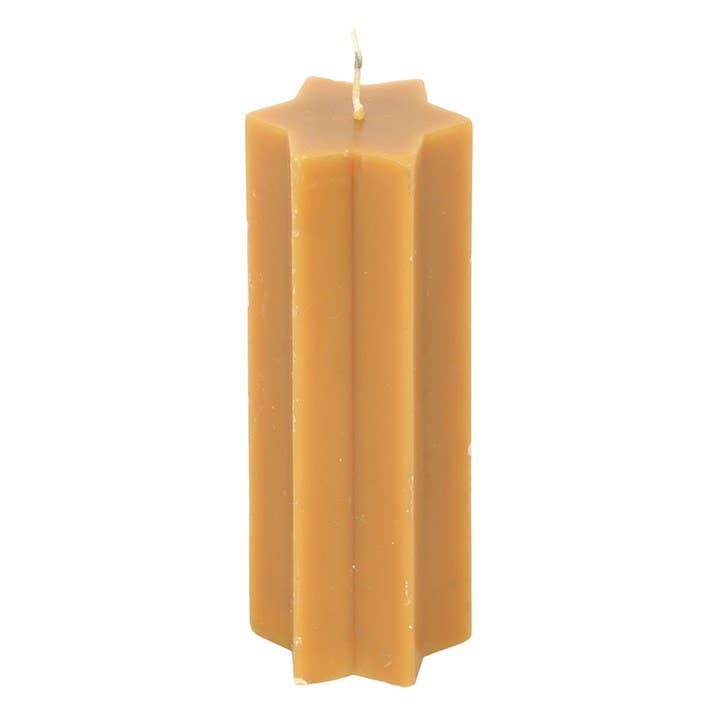 Something Different Wholesale - Wholesale Pillar candle - Gold Starry Night Star Shaped Pillar Candle1