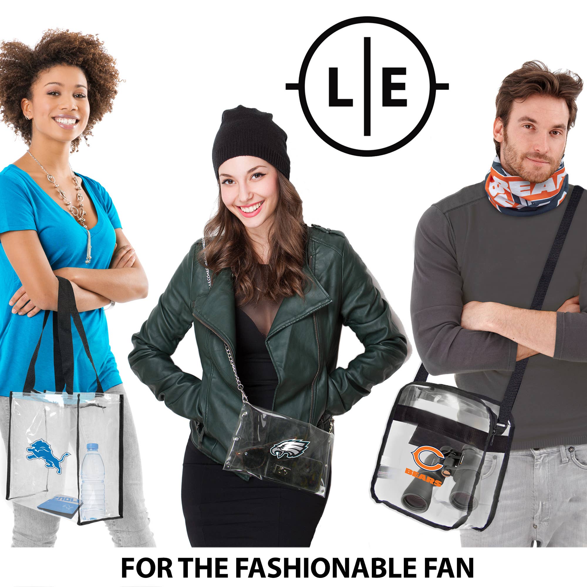 Little Earth Productions - Vente Sac à bandoulière – unisexe - Mini sac à bandoulière 3D transparent NFL Atlanta Falcons5