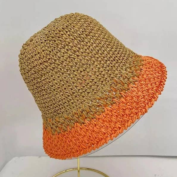 The Pathz - Hats, Bags & Lifestyle - Wholesale Straw Hat - Women's - Summer Vibes Straw Hat, Dual-tone