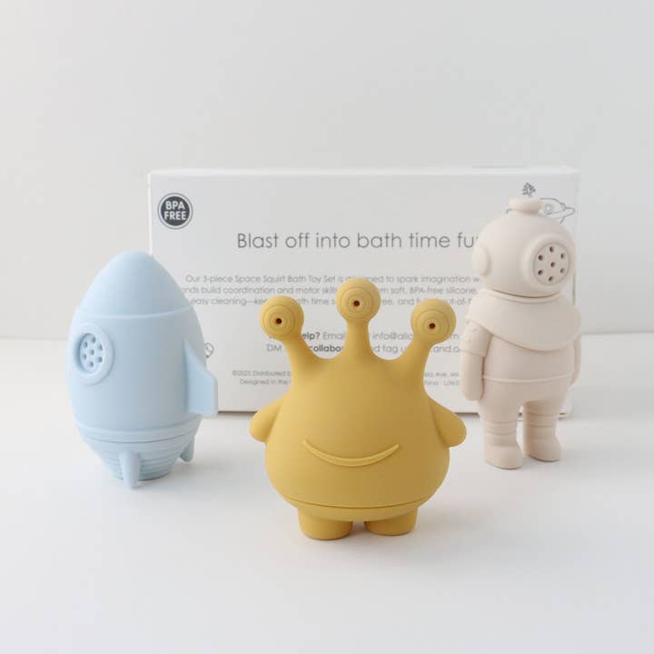 Ali+Oli - Wholesale Bath Toy - Baby - Ali+Oli (3 piece) Bath Toy Set (Space)6