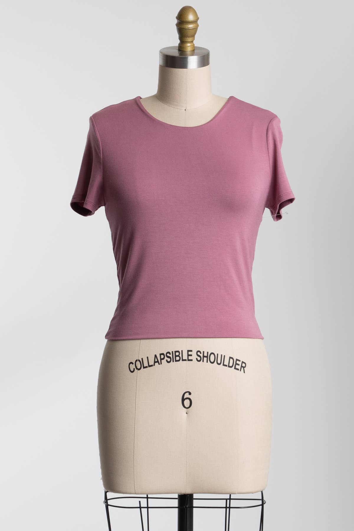 Final Touch - Wholesale Knit Top - Women's - Rayon Modal Basic Crop Top - T3107340