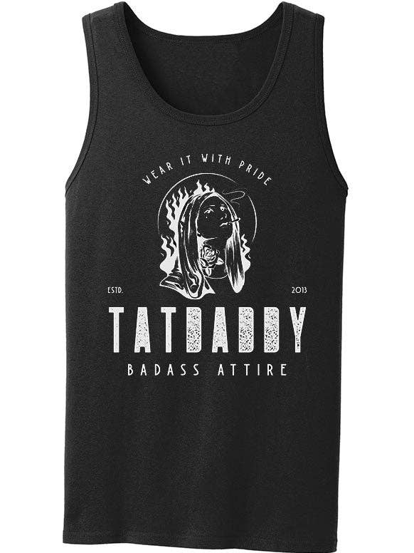 Canotta Tatdaddy «Badass Attire» per la vendita all'ingrosso da parte di TatDaddy Clothing Co.