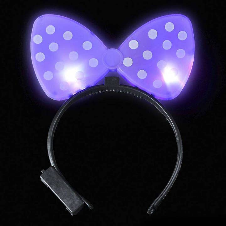 Happy PoP - Wholesale Light-up toy – Kids & baby - Light Up LED Polka Dot Kids Headband- Assorted2