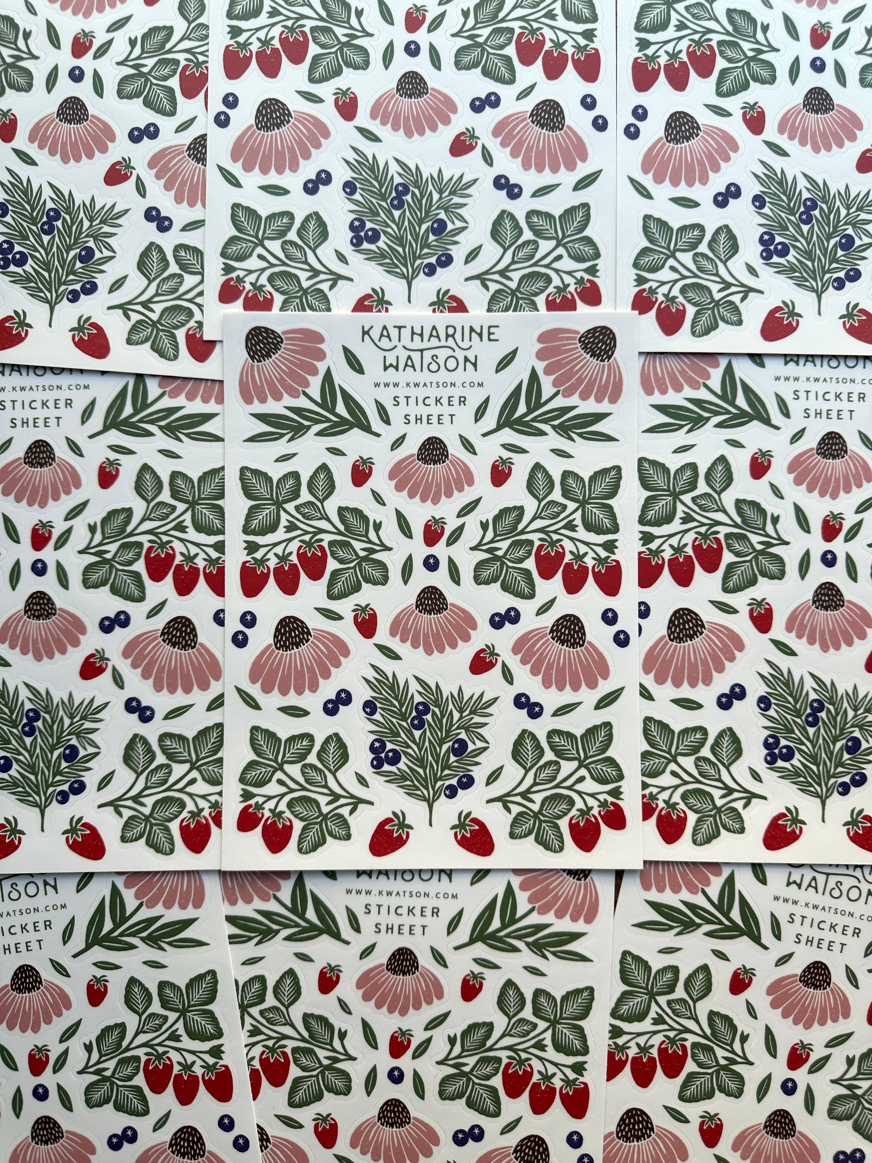 Katharine Watson - Vendita all'ingrosso Adesivo - Foglio di adesivi floreali4