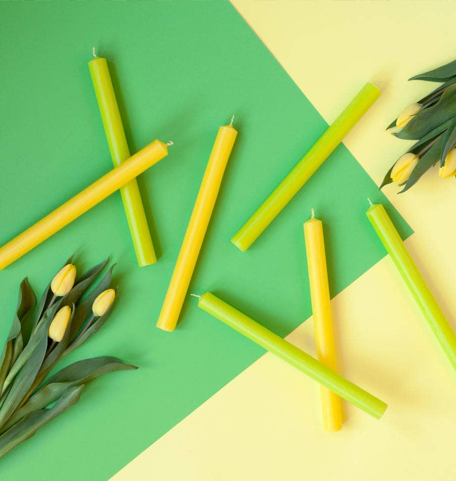 Shearer Candles – Engroshandel Stearinlys/lysestage – Lime Green 8 tommer middagslys x 203