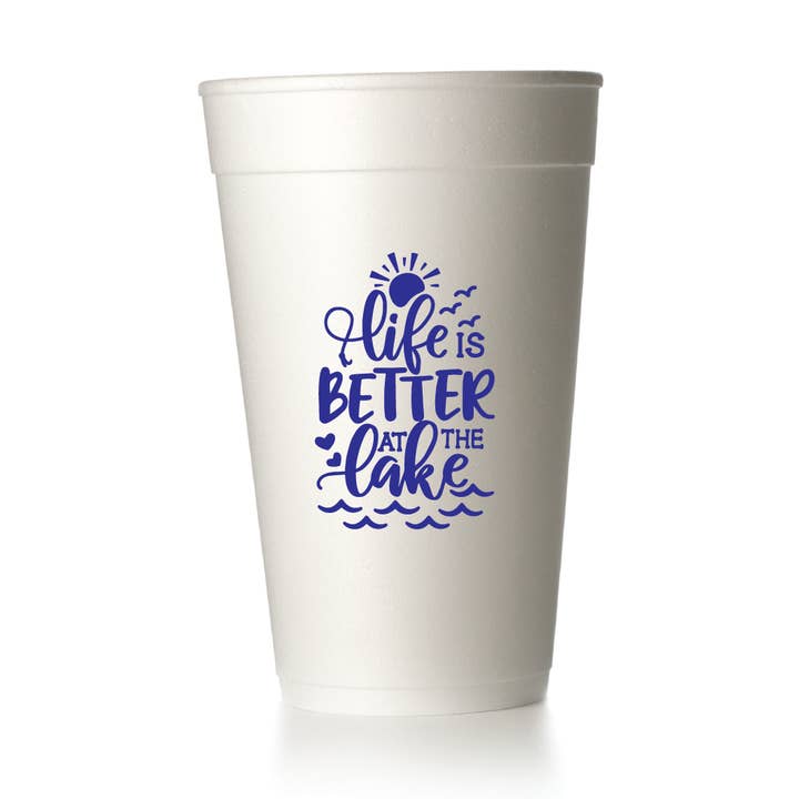 Life is Better at the Lake Cups for wholesale by MADdesign
