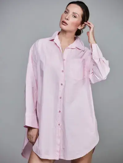 SixtyDays - Vendita all'ingrosso Camicia button down - Donna - Camicia boyfriend oversize in cotone - 40 colori23
