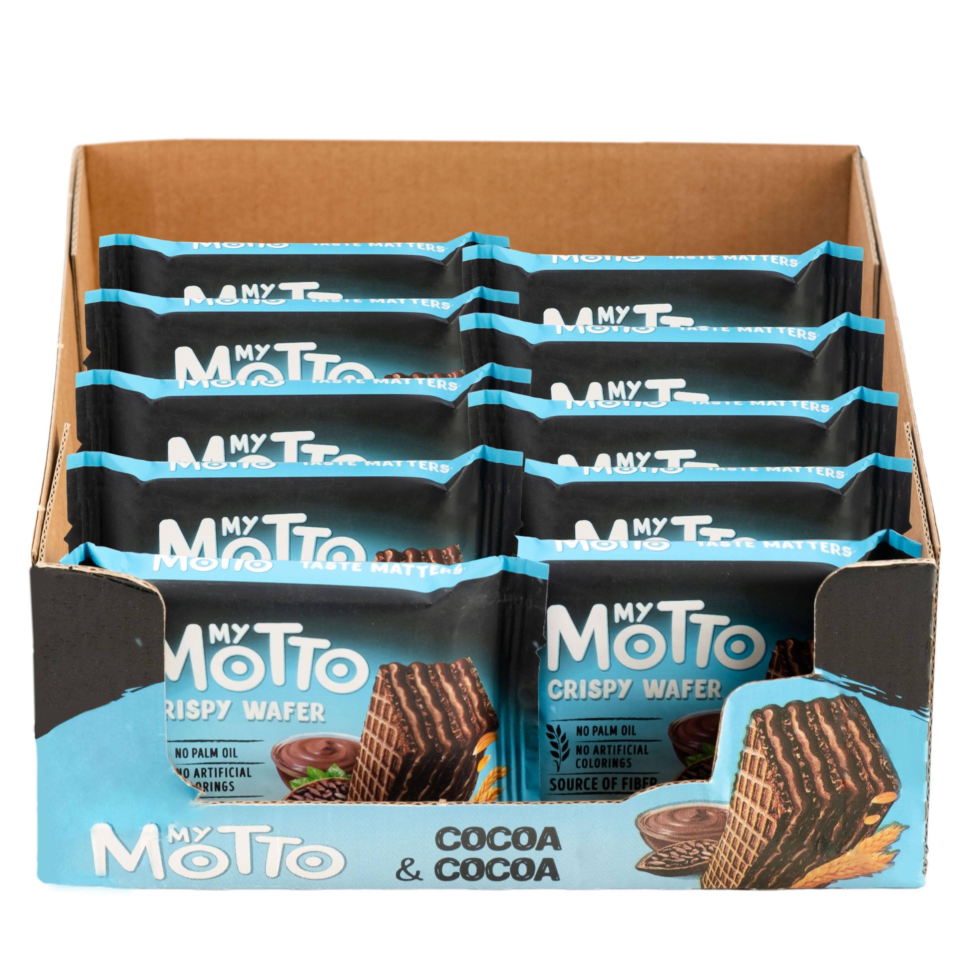 Global Bite Co - Wholesale Cookie - My Motto 3 pack Cocoa&Cocoa Wafers 10ct (European)3