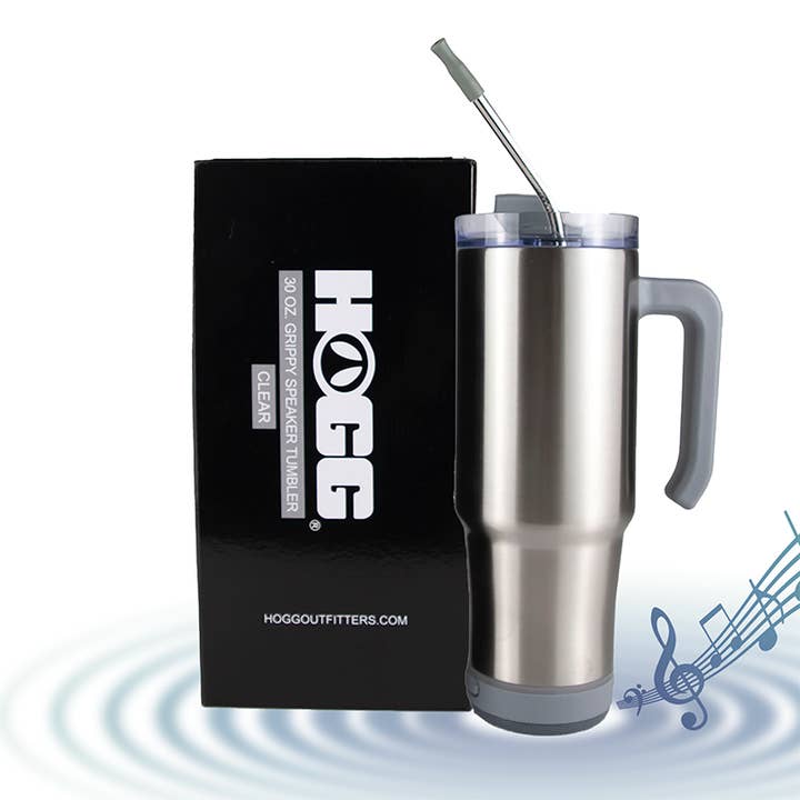 30oz SUBLIMATION SPEAKER TUMBLER - Grippy Clear for wholesale by Hogg Outfitters
