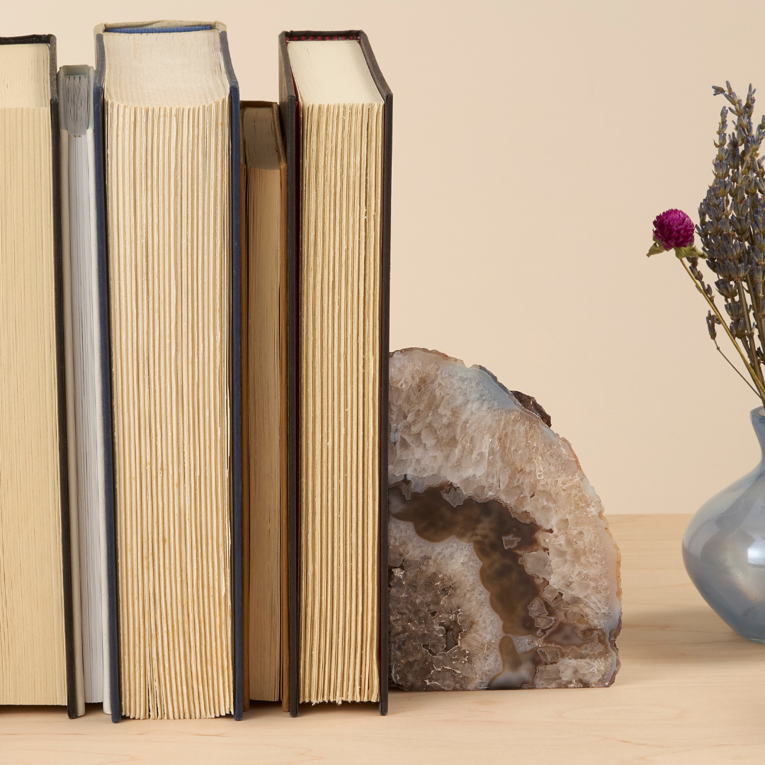 GeoCentral - Wholesale Bookend - Black Agate Bookends - Crafted in Brazil3