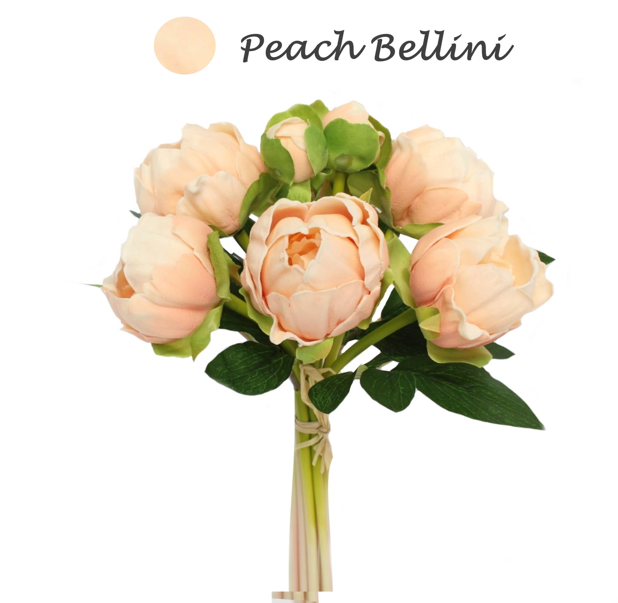 Angel Isabella - Wholesale Artificial Flowers - Case Packed Value-10 Bundles Real Touch Faux Peony bundle7