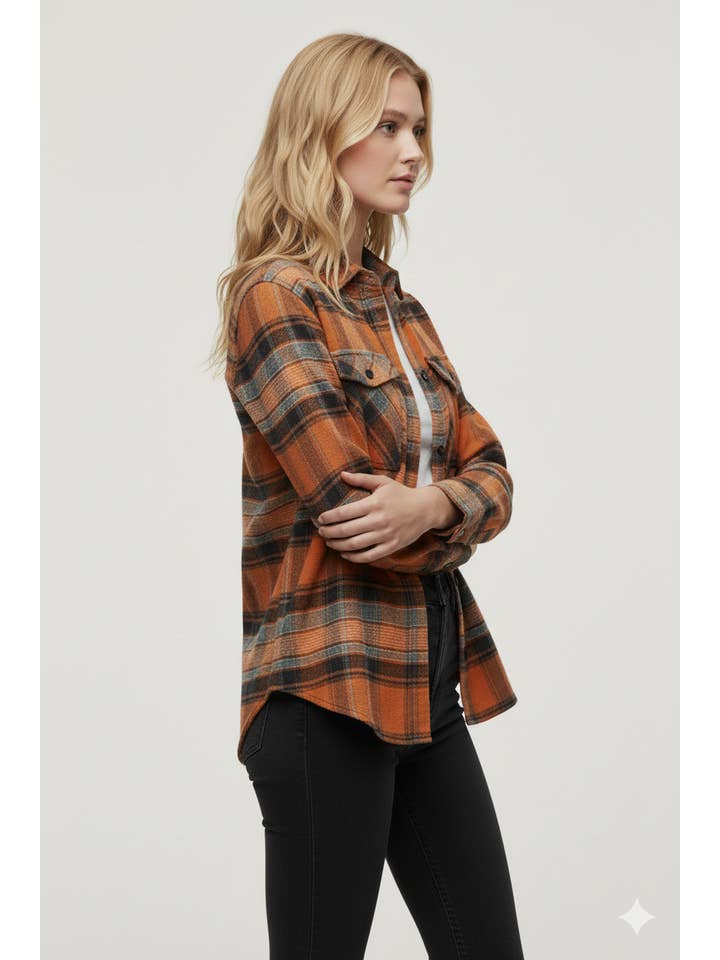 #38 Chemise à carreaux Buffalo à manches longues en flanelle en vente sur Faire3