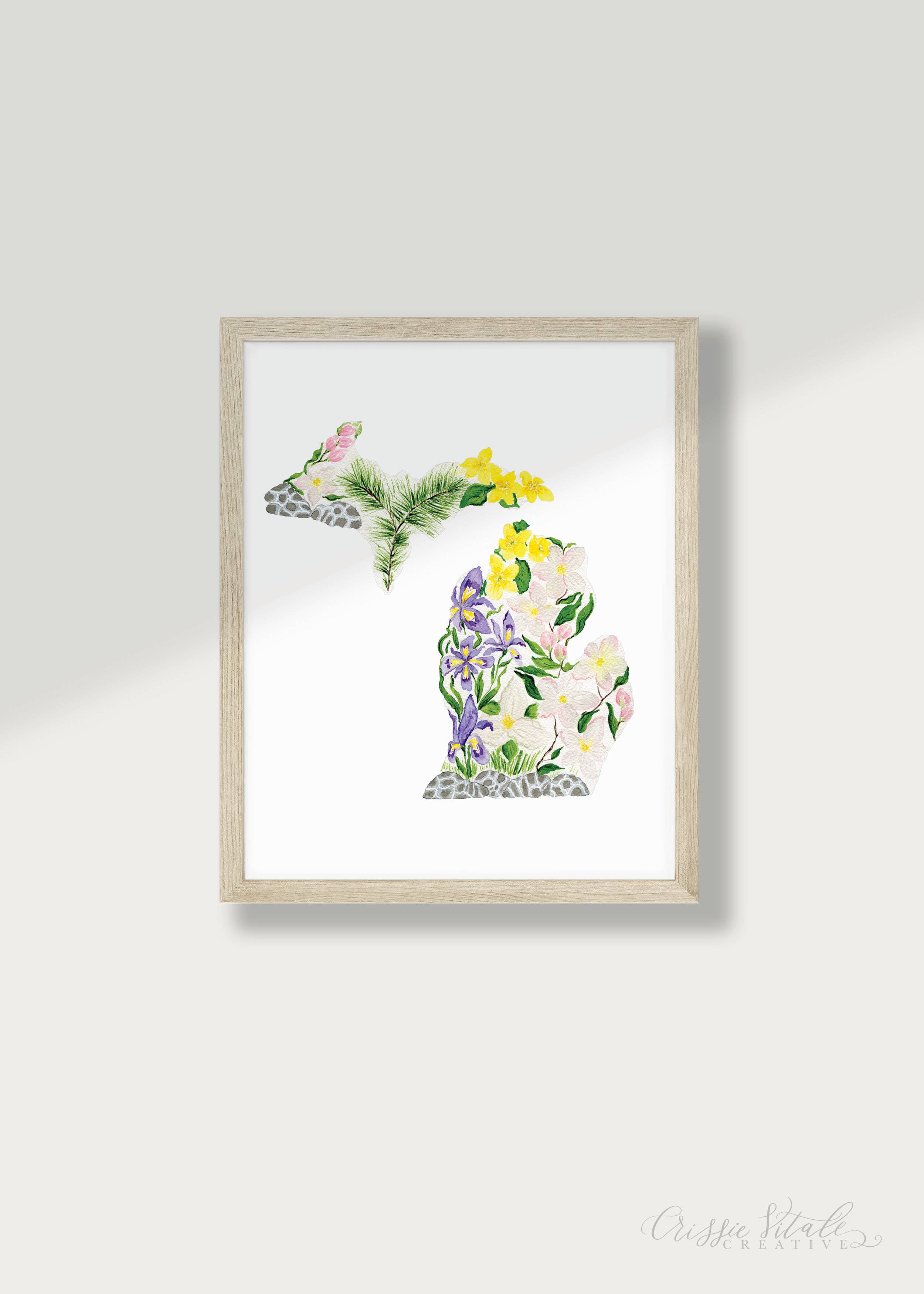 Crissie Vitale Creative - Wholesale Art Print - Michigan State Flowers Fine Art Print1