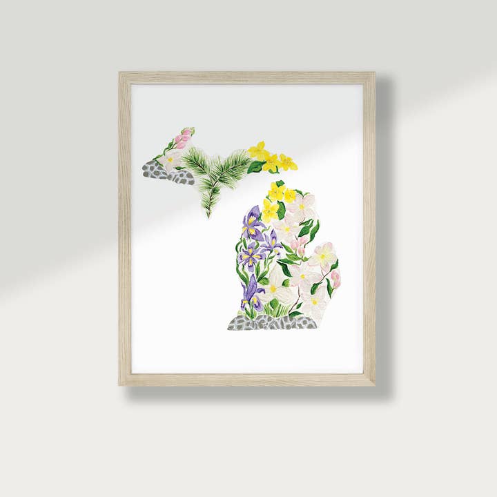 Crissie Vitale Creative - Wholesale Art Print - Michigan State Flowers Fine Art Print1