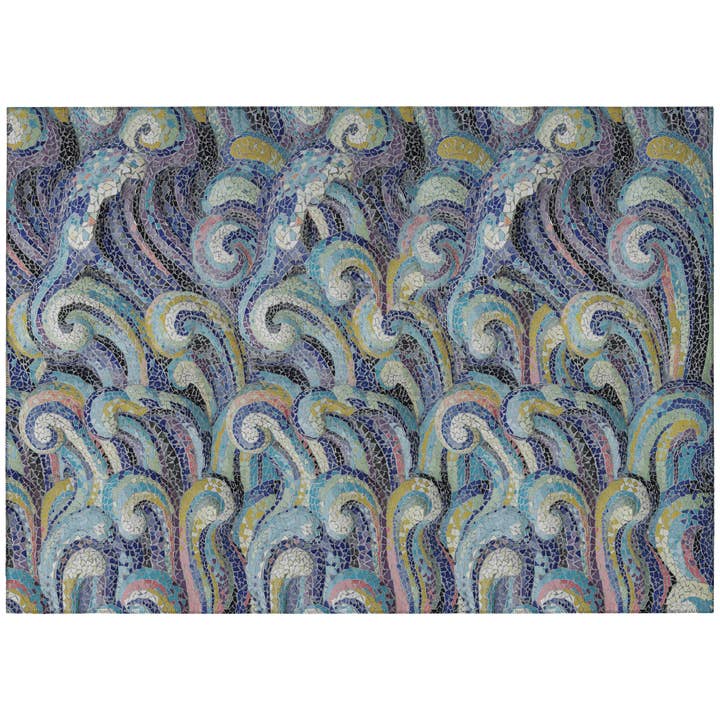 Dalyn Indoor/Outdoor Seabreeze SZ14 Ink Washable for wholesale by Dalyn Rug