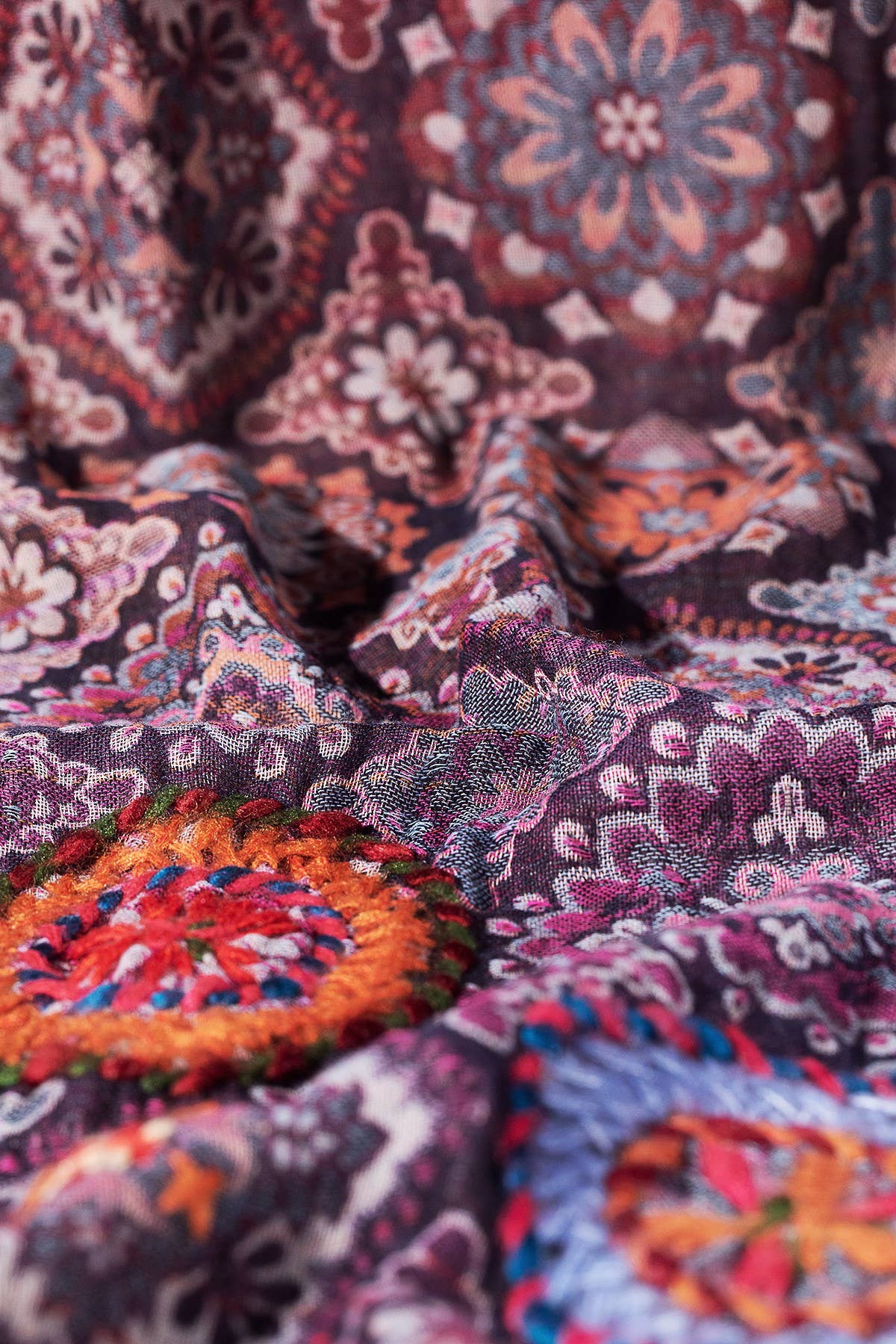 Cotton Wool Iris Scarf for wholesale on Faire6