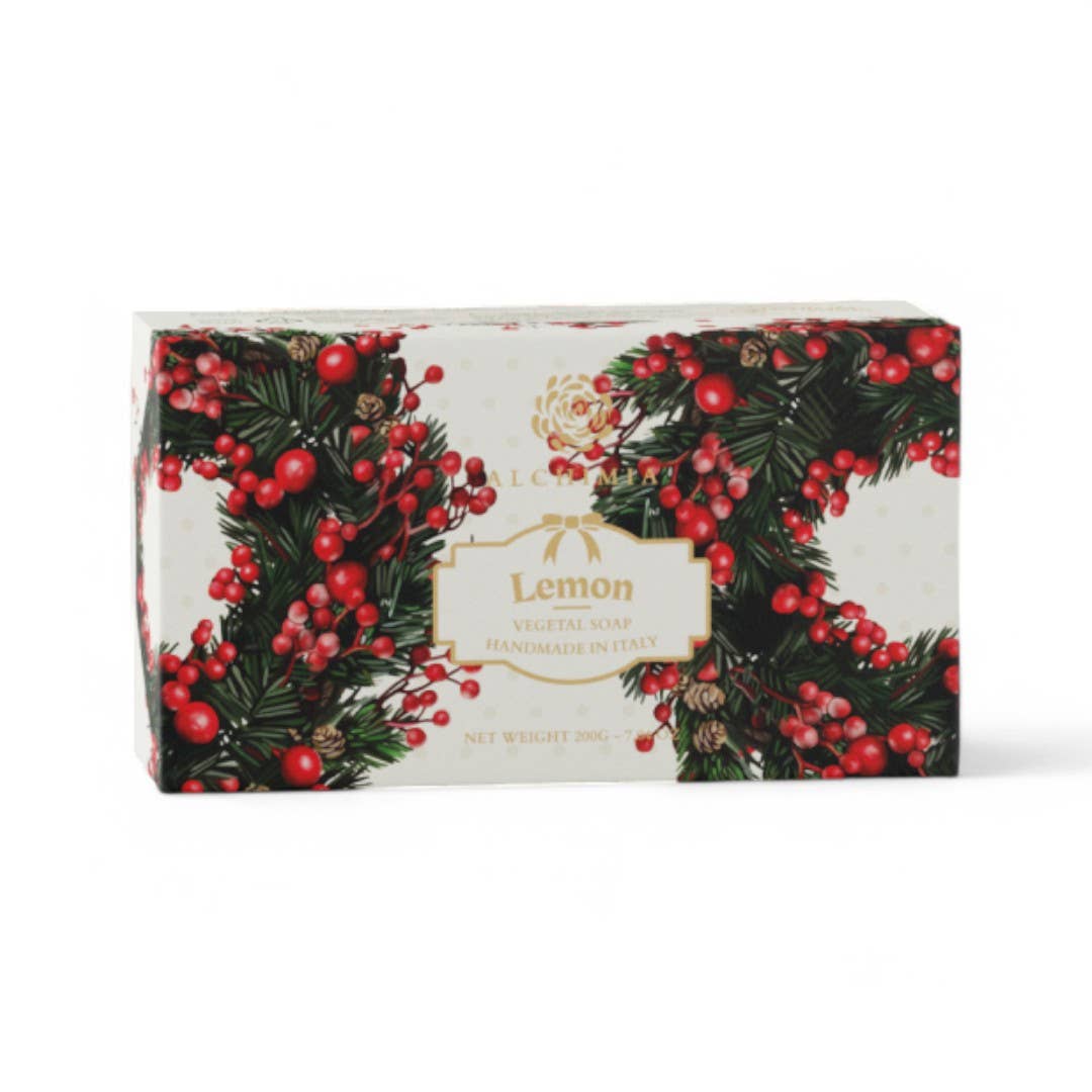 pirotta srl - Wholesale Bar Soap - C04 | Christmas Solid Vegetable Lemon Soap 200g.0