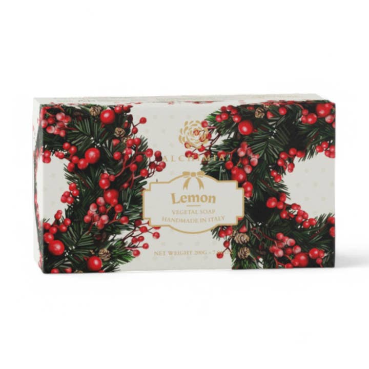 pirotta srl - Wholesale Bar Soap - C04 | Christmas Solid Vegetable Lemon Soap 200g.0