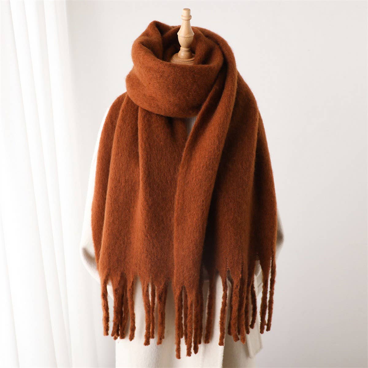 ACCITY - Wholesale Scarf - Women's - Mohair Tassel Scarf for Winter, Unisex Long Shawl_CWASC096519