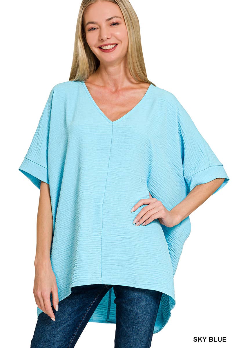 42POPS - Wholesale Blouse - Dames - .Luchtstroom Dolman Korte Mouw Top29