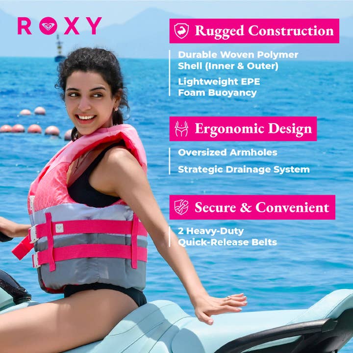 Sixale - Wholesale Life Jackets - Kids & Baby - ROXY USCG Approved Women’s Life Vest for Boating, Fishing & Kayaking4